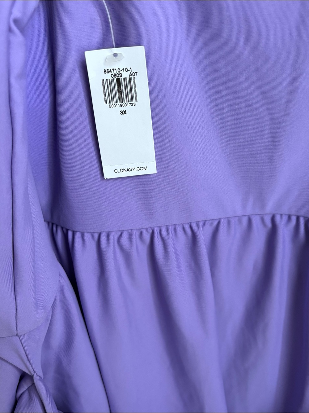 Old navy Lilac Tank Romper with Wrap Skirt swim dress nwt size 3X - Picture 7 of 7